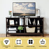 Wooden TV Stand Cabinet 2 Tier Home Furniture Entertainment Unit Storage Shelves