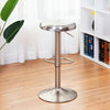 Round Stainless Steel Bar Stools Adjustable Swivel Chairs Kitchen Dining Chairs