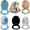Toilet Seat Soft Close Adjustable Hinge Toilet Lid Cover Family Bathroom