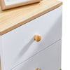 2White Drawers Storage Wood Bedside Cabinet Nightstand Small Side Table Bedroom