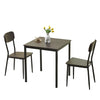 3 Pieces Kitchen Dining Room Table and Chairs Set of 2 Space Saving Dinette