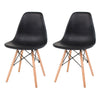 4x Retro Style Lounge Office Chair Dining Chairs Wooden Legs Kitchen Commercial