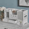 Desktop Cosmetic Organiser Unit Storage Box Large with Drawers/Mirror