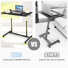 Mobile Standing Desk Height Adjustable Computer Desk w/Rolling Casters & Crank