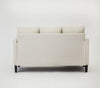3 Seater L Shape Sofa Cream Fabric Cushioned Settee Modern Living Couch