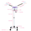 Hot And Cold Double Head Sterilization Spray Facial Steamer Machine Skin Care