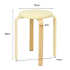 Set of 4 Bentwood Stools Backless Counter Stools Padded Stackable Dining Stools