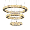 Platinum LED Crystal Ring Pendant Light Chandelier Lamp Ceiling Fixture DIY Lamp