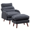 Frosted Velvet Upholstered Recliner Chair Armchair Sleeper Chair Single Sofa Bed