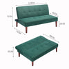 2 Seater Sofa Bed New Convertible Fabric Padded Sofabed Couch Recliner Wood Legs