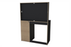 Birlea Ava 5 Drawer Dressing Table with Mirror Vanity Desk Make Up Black