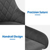 2pcs Faux Leather/Velvet Dining Chairs Soft Padded Metal Legs Restaurant Chair