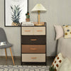 5-Drawer Dresser Storage 4-Tier Organizer Tower Bedside Display Stand Foldable