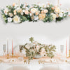 Artificial Flower Row Arrangement DIY Wedding Arch Top Table Backdrop Deco 100CM