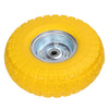 2pcs 10" YELLOW SACK TRUCK TROLLEY SOLID RUBBER REPLACEMENT WHEEL TYRE