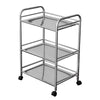 3 Shelves Kitchen Trolley Stainless Steel with Wheel Beauty Salon Cart Trolley
