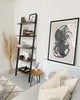 Industrial Style 4/5 Tier Ladder Shelf Bookcase Bookshelf Shelving Unit Storage