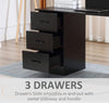 120cm Computer Desk Writing PC Table Workstation Laptop w/ 3 Shelf & Drawers