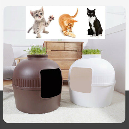 Cat Litter Box Enclosure Small Dog Hidden Nesting House Furniture Anti-scratch