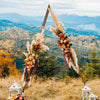 Stable Triangle Wedding Arch Wood Backdrop Stand Garden Outdoor Farmhouse Theme