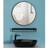 Large Round Wall Mounted Mirror Bathroom Bedroom Makeup Mirror Black Metal Frame