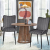 Set of 2 Dining Chairs Velvet Padded Seat Metal Legs High Back Chairs Kitchen UK