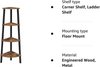 HOOBRO Corner Shelf, 4-Tier Ladder Shelf, Free Standing Bookshelf Bookcase, Rack