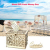 Wedding Card Box DIY Gifts Wooden Money Box with Lock Decoration Party Supplies