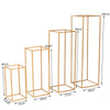 Metal Flower Rack Wedding Party Art Geometric Column Vases Stand Top Props Decor