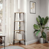 4 Tier Corner Shelf Ladder Shelving Unit Display Bookcase Bookshelf Storage Rack
