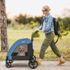 Extra Large Dog Stroller Foldable Pet Stroller W/ Safety Belt Pet Travel Cart