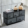 Fabric Cabinet Chest of Drawers Storage Unit with 5 DrawersBest Gift Home