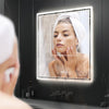 Large LED Bathroom Mirror Wall Mounted Vanity Makeup Defogger Rectangle Dimmable