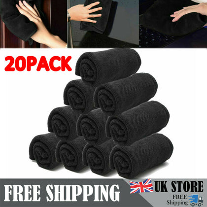 20x Large Microfibre Cleaning Auto Car Detailing Soft Cloths Wash Towel Duster~