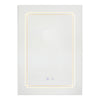 IP44 Washroom Wall Boxed Led Mirror Cabinet Color Dimmer 720*500mm Shaver Socket