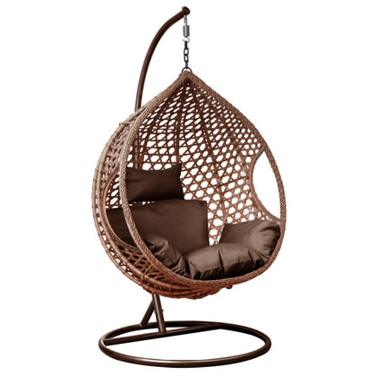 Rattan Hanging Egg Chair Garden Swing Chair Hammock Outdoor Indoor Patio Cushion