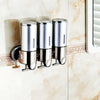 3 Bottle Wall Mounted Shower Soap Shampoo Dispenser Pump Lotion Bathroom 1500ML