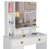 Dressing Table With Mirror Modern Makeup Desk Bedroom Vanity Table Set + Stool