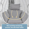 Garden Hanging Egg Chair Cushion Seat Pad In/Outdoor Swing Egg Chair Mat Pillow