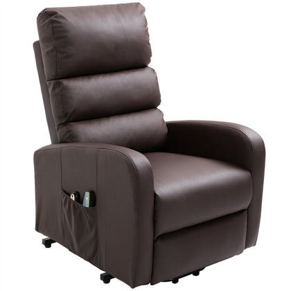 Electric Recliner Chair Massage Upholstered Sofa Living Room Armchair Leather