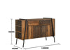 Sideboard Storage Cabinet 2 Doors 2 Drawers Cupboard Rustic Furniture Cupboard