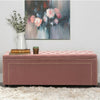 Large Chesterfield Footstool Storage Bench Ottoman Box Coffee Table Window Seat