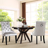 2/4PCS Accent Crushed Velvet Chair Dining Room Padded Dining Chairs Ring Knocker