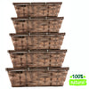 Small Wicker Gift Hamper Basket Him / Her DIY Craft Storage Box Empty Tray