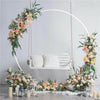 Large Moon Gate Wedding Party Walk Through Flowers Arch Frame Circular Standing