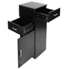 Modern Barber Station Cabinet Drawers Styling Storage Beauty Salon Cupboard New