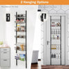 Over the Door Pantry Organizer 6-Tier Height Adjustable Wall Mounted Spice Rack