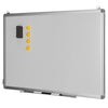 Double Sided Magnetic Whiteboard Aluminum Hanging Board W/ Magnets Pens & Eraser
