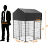 Heavy Duty Outdoor Dog Kennel Pet Cage Playpen wi/ Roof Lockable Latch 249/165cm