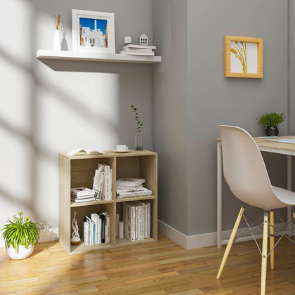 WOLTU Bookcase Book Shelf 4 Cube Storage Units Wood Storage Shelves for Bedroom
